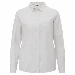 FRILUFTS HELLNAR L/S SHIRT Frauen - Outdoor Bluse Aluminium