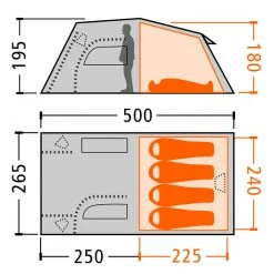 FRILUFTS ERRIGAL FAMILY - Familienzelt Vineyard Green -FRILUFTS Verkäufe 5637688349 durgltl errigal family frilufts 24